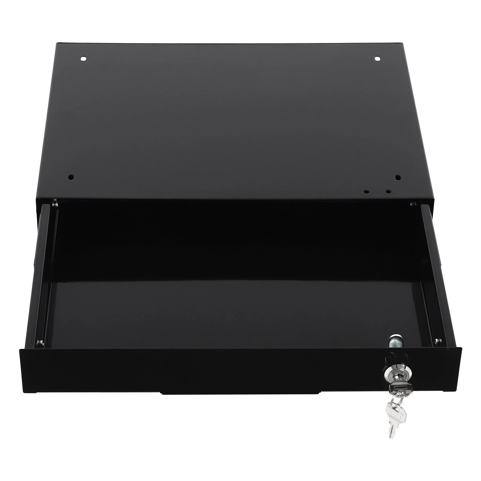Black Sliding Drawer Storage Tray with Keys A4529