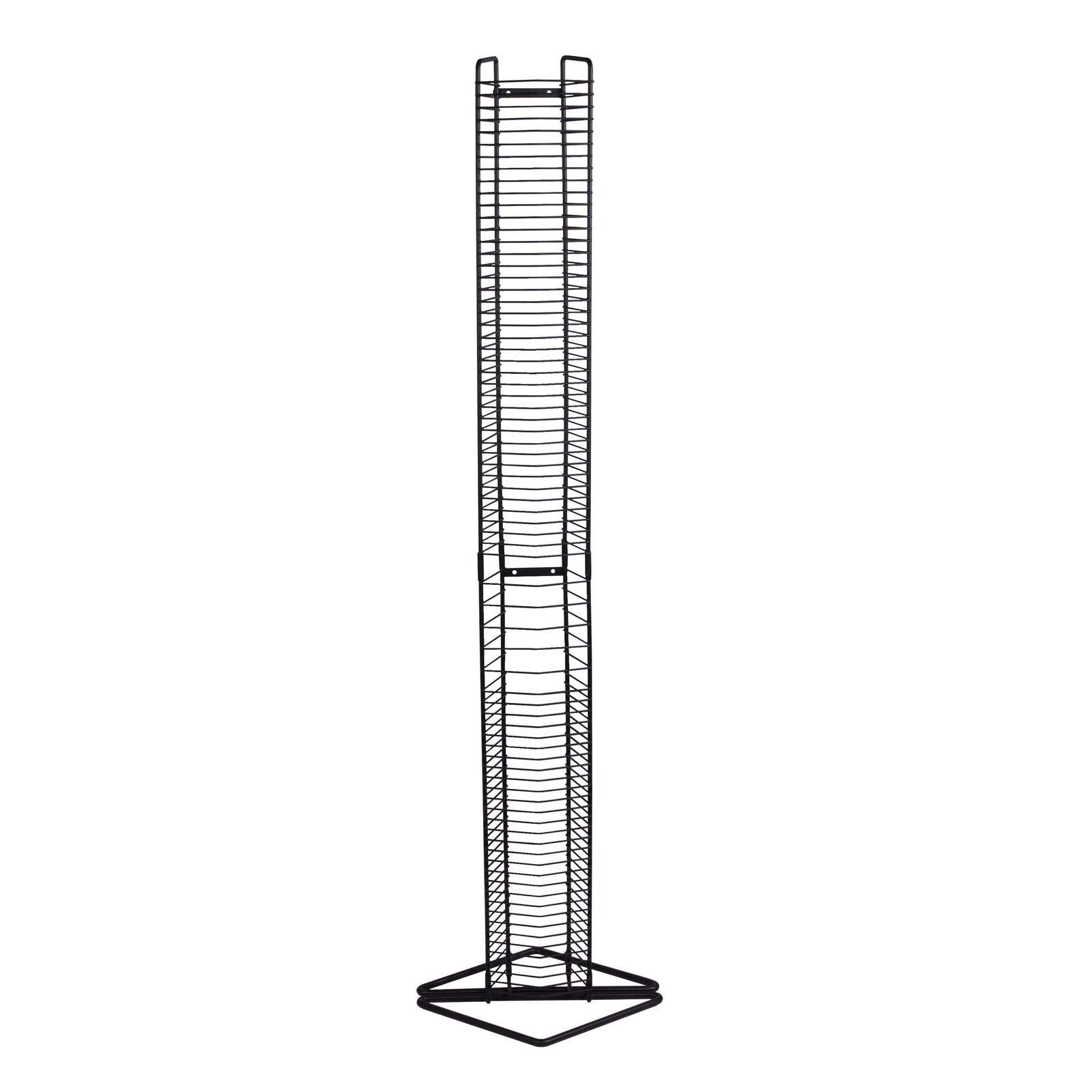 80 CD Tower Media Storage Rack - Matte Black W5975