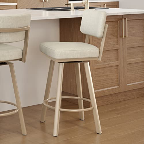 Shiny Charcoal Grey PVC Swivel Bar Stool F916
