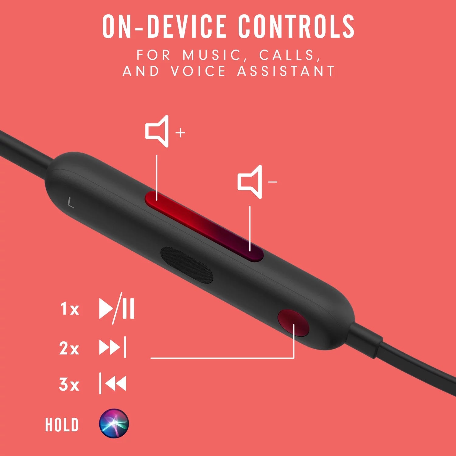 All-Day Wireless Earphones Beats Black H868