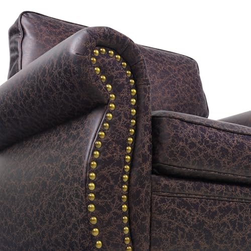 3-Seater Sofa with Removable Cover and Solid Wood Frame J494204