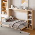 Full Size Horizontal Murphy Bed with Shelves N721978