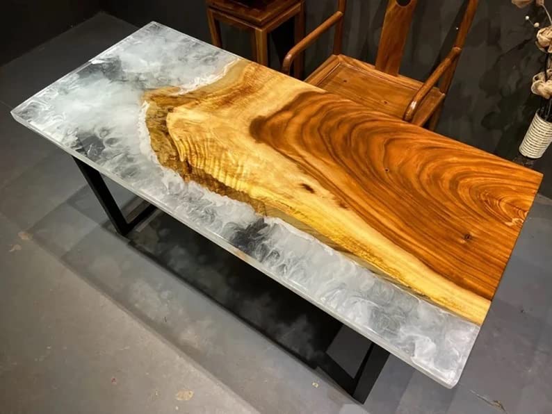 Large Epoxy Resin Dining Table (60 x 36 Inches) G7497
