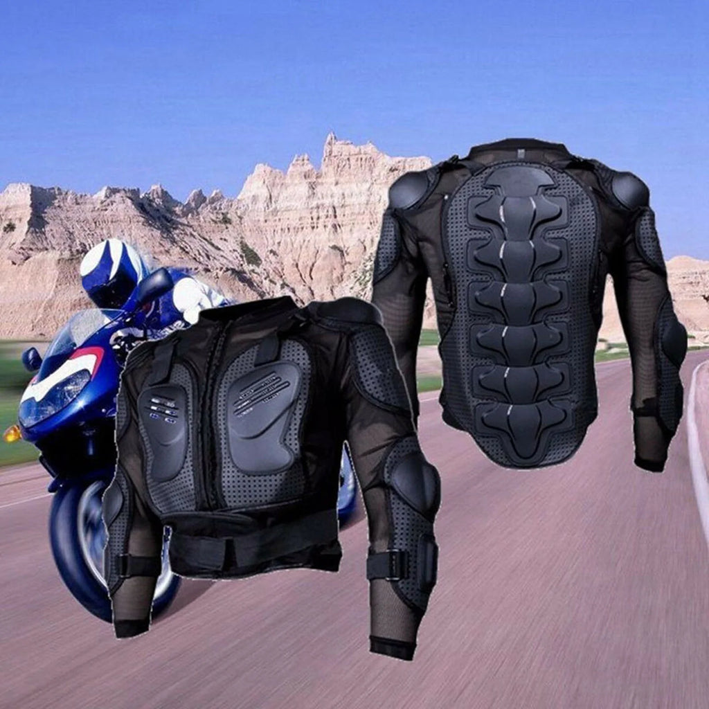 Full Body Motorcycle Riding Jacket with Armor Spine Shoulder Chest Protection J16601