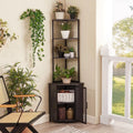 Charcoal Grey 5-Tier Tall Corner Storage Shelf K9341