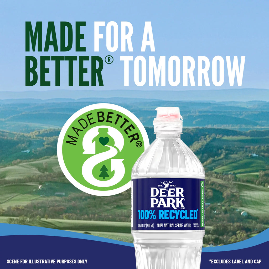 100% Natural Spring Water, 8-ounce Plastic Bottles (Total of 48) P364068