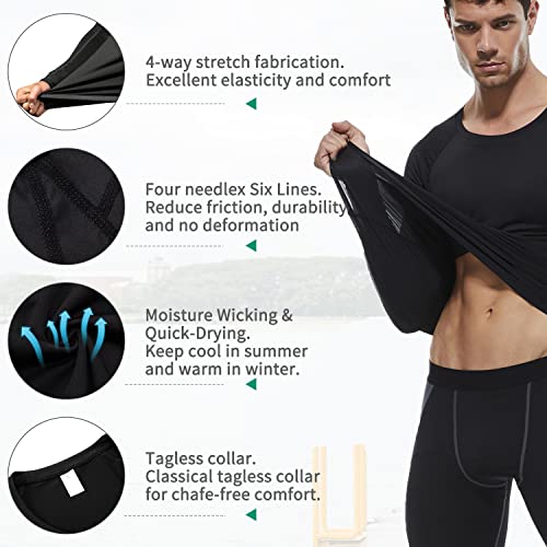 Men's Compression Long Sleeve Athletic T Shirt O222899