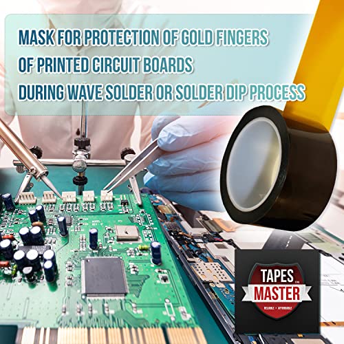 Polyimide High Temperature Heat Resistant Electrical Insulation Tape with Silicone Adhesive 3” Core G45172