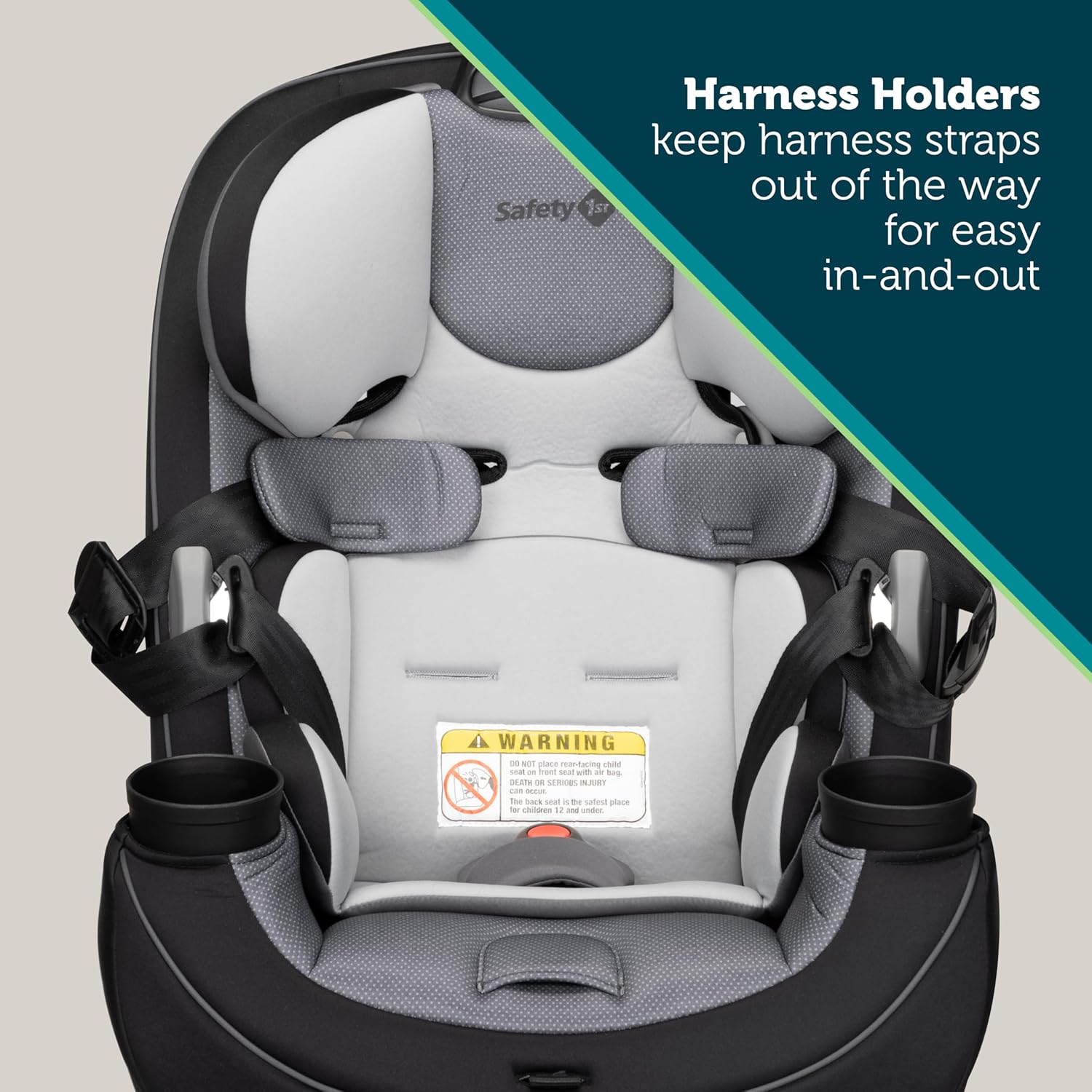 Convertible Car Seat, Rear-facing 5-40 pounds, Forward-facing 22-65 pounds, Belt-positioning booster 40-100 pounds Y58227