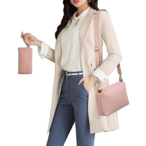 Black PU Leather Shoulder Bag Set 4pcs Y282