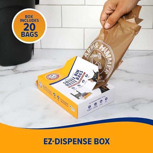 Swivel Bin & Rake Dog Poop Scooper with 20 Count Poop Bags X8676