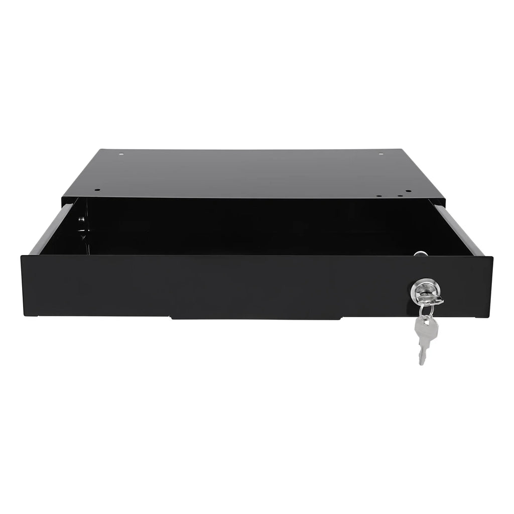 Black Sliding Drawer Storage Tray with Keys A4529