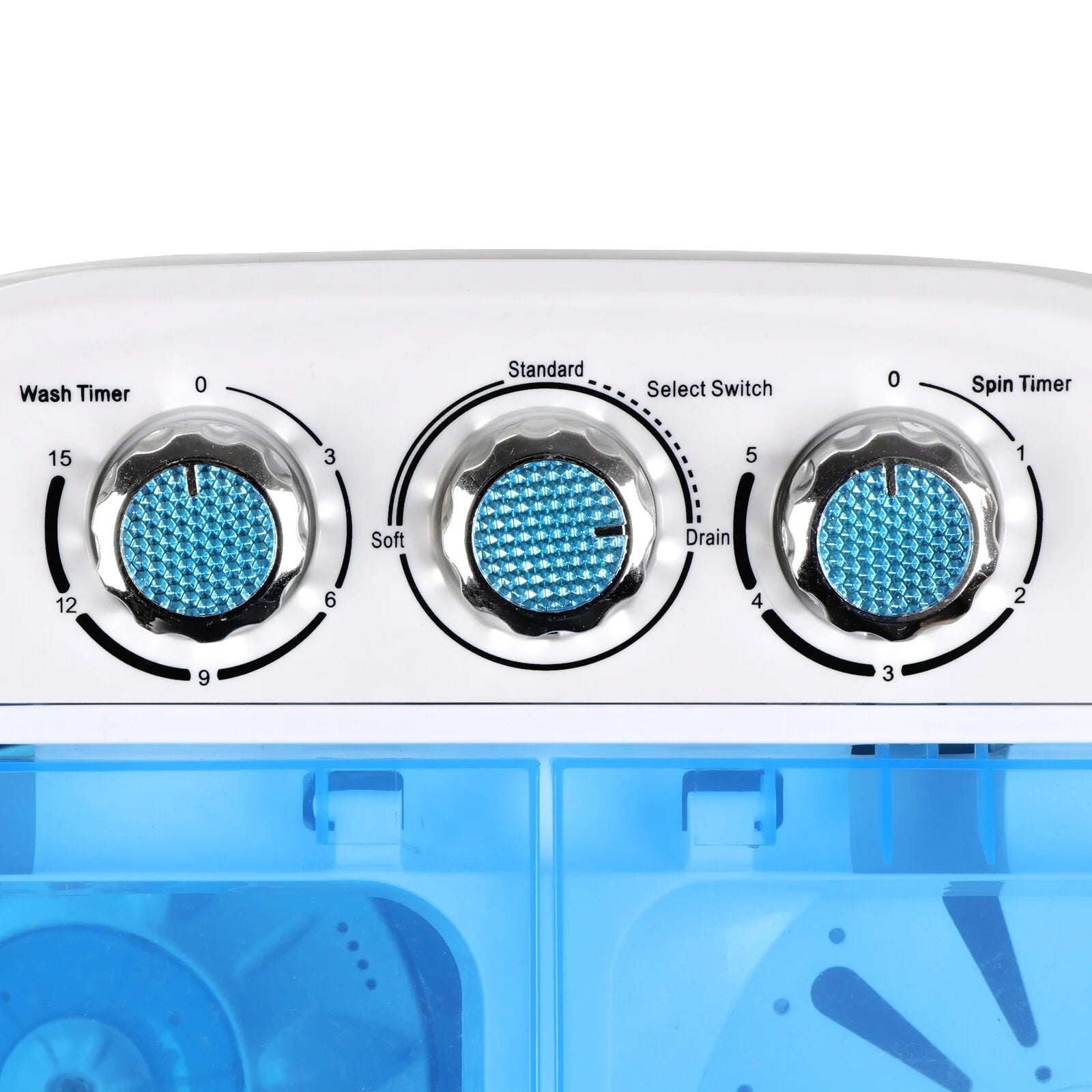 Compact Lightweight Twin Tub Washing Machine 6lbs Washer 4lbs Dryer X52532
