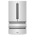 36 In. 22.5 cu. ft. Refrigerator with Ice Maker in Fingerprint Resistant Stainless Steel and Matte Black N3285