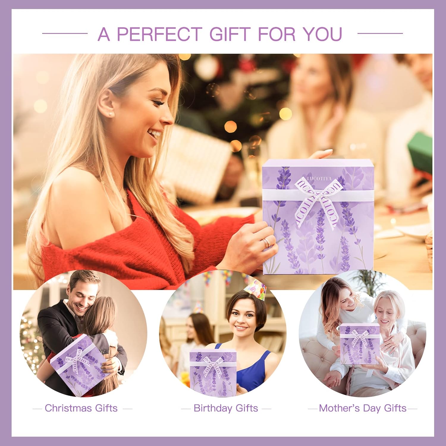 Purple Bubble Bath and Body Gifts Set Q1368