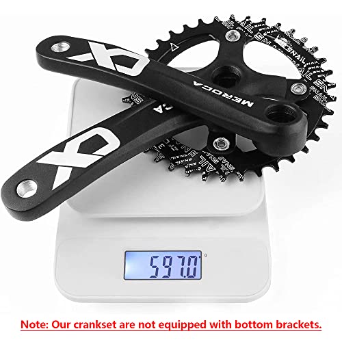 Single Speed Square Taper Crankset 170mm 104BCD 32T Narrow Wide Tooth Black Chainring Y150605