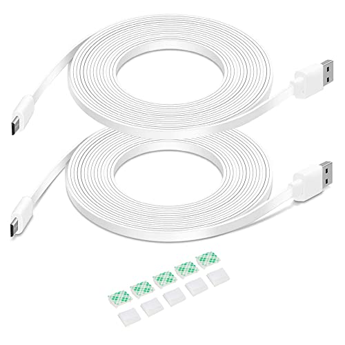 2Pack 10FT Flat Power Extension Cable C1774