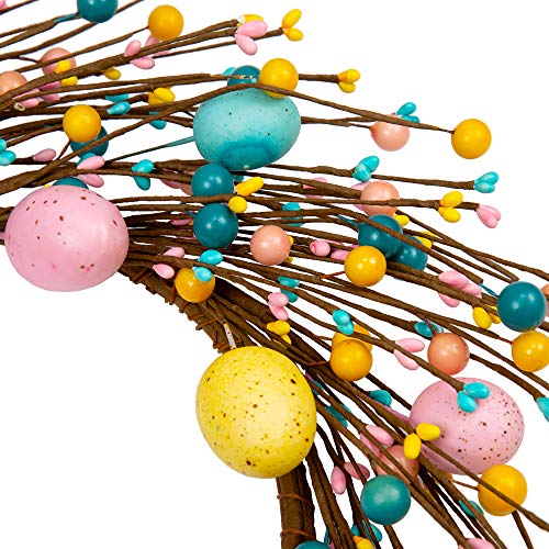 18 inch Artificial Easter Egg Wreath L985