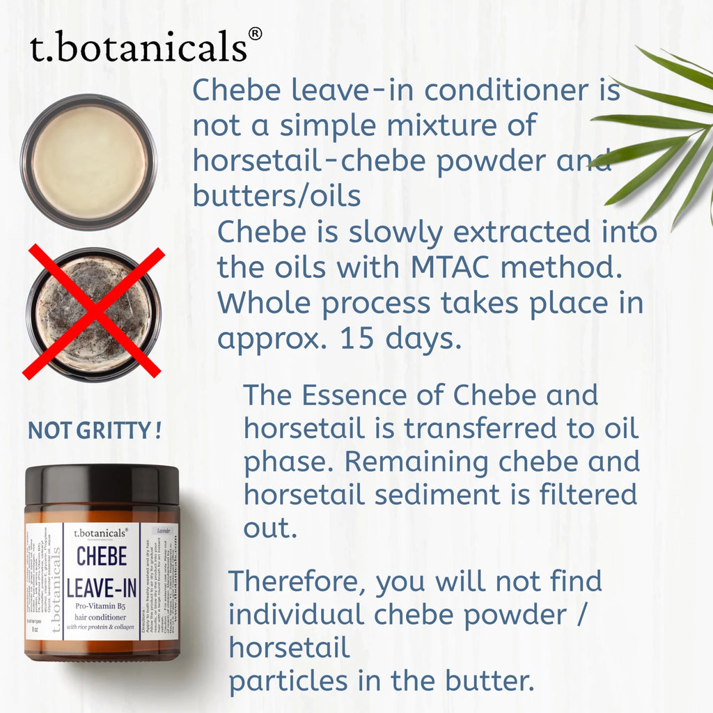 Chebe Leave In Conditioner with Provitamin B5, Chebe Butter, Chebe Powder, Chebe Oil, Silk Amino Acids, Collagen, 8 oz D8937