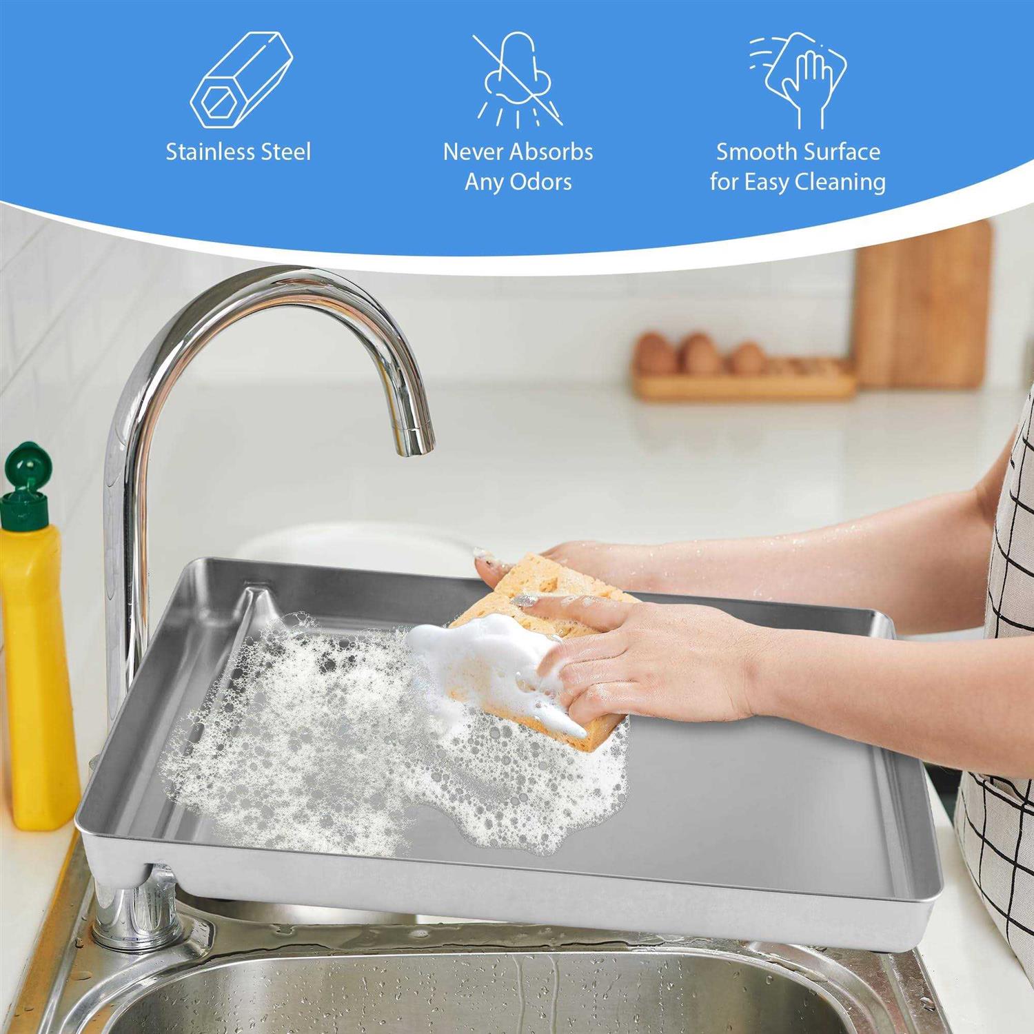 Stainless Steel Reusable Litter Tray P32446