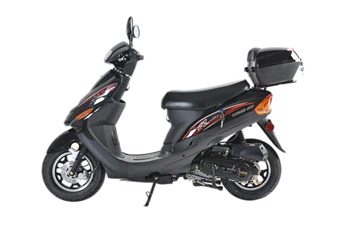 49cc/50cc Gas Street Legal Scooter Moped Sporty Black B452074