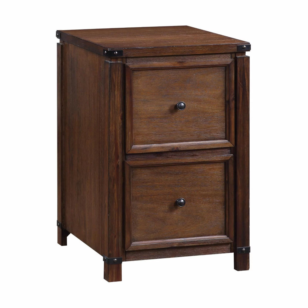 2-Drawer Wood File Cabinet in Champagne Oak C3454