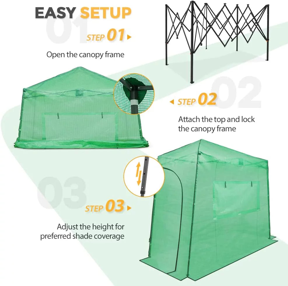 10'x 5' Portable Pop-up Greenhouse J101