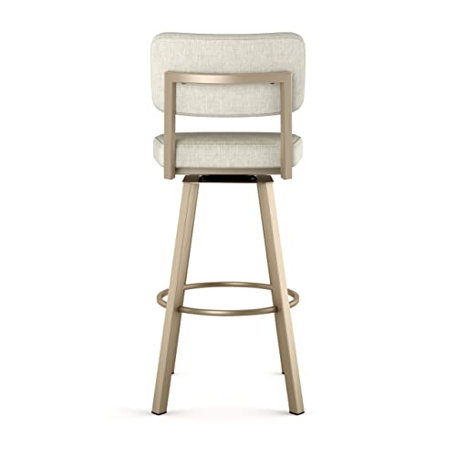 Shiny Charcoal Grey PVC Swivel Bar Stool F916