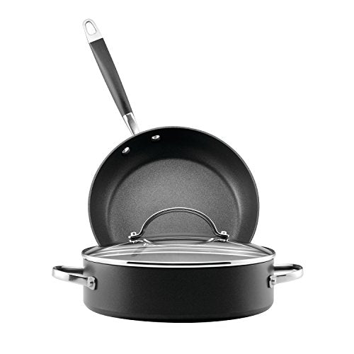 3 Piece Hard Anodized Nonstick Cookware Set L628583