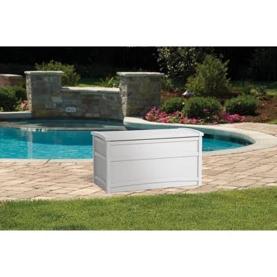 White Resin Deck Box T272326