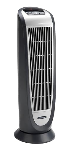 Ceramic Tower Heater with Remote Control, Black T65489