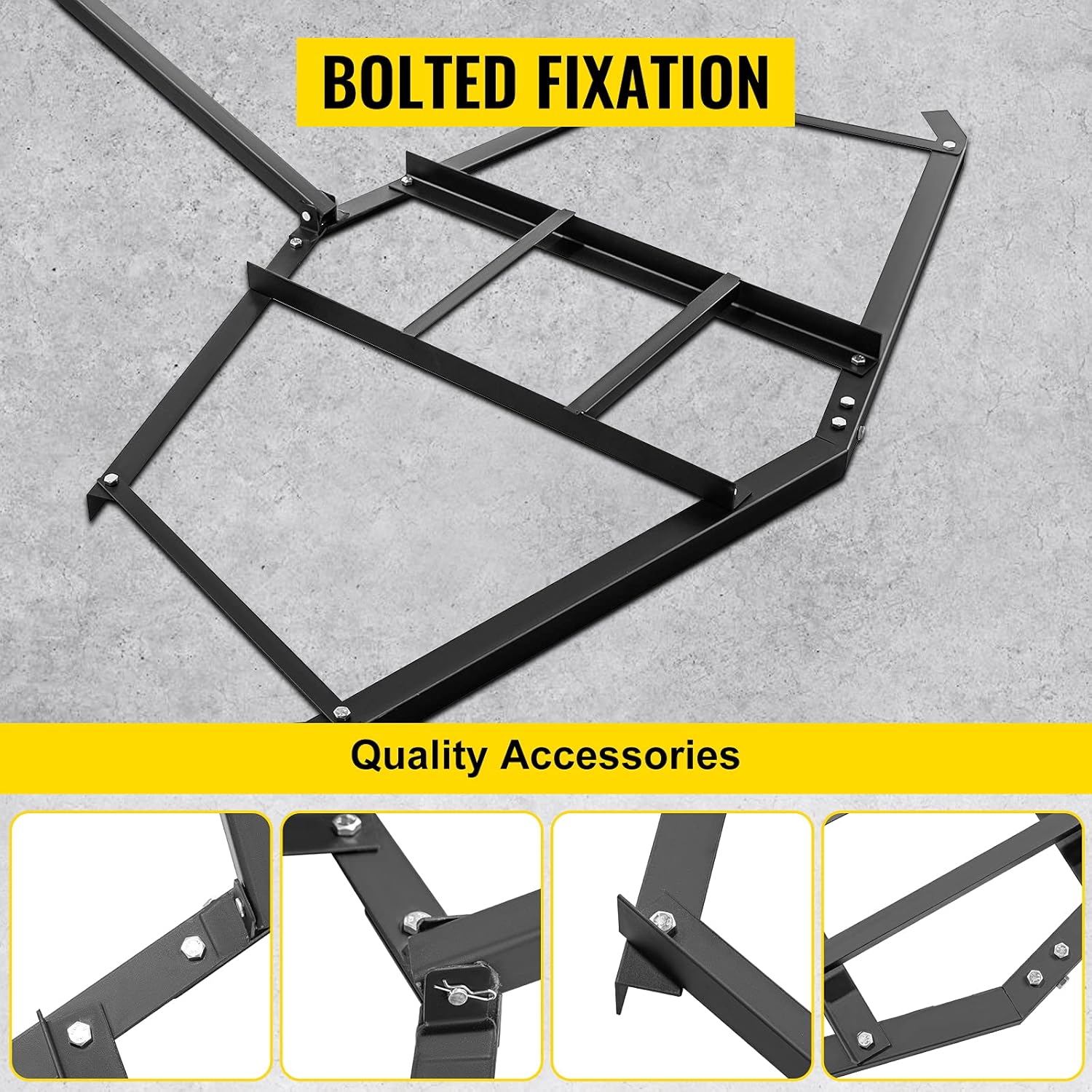 66" Width Tow Behind Steel Driveway Drag Harrow T361766