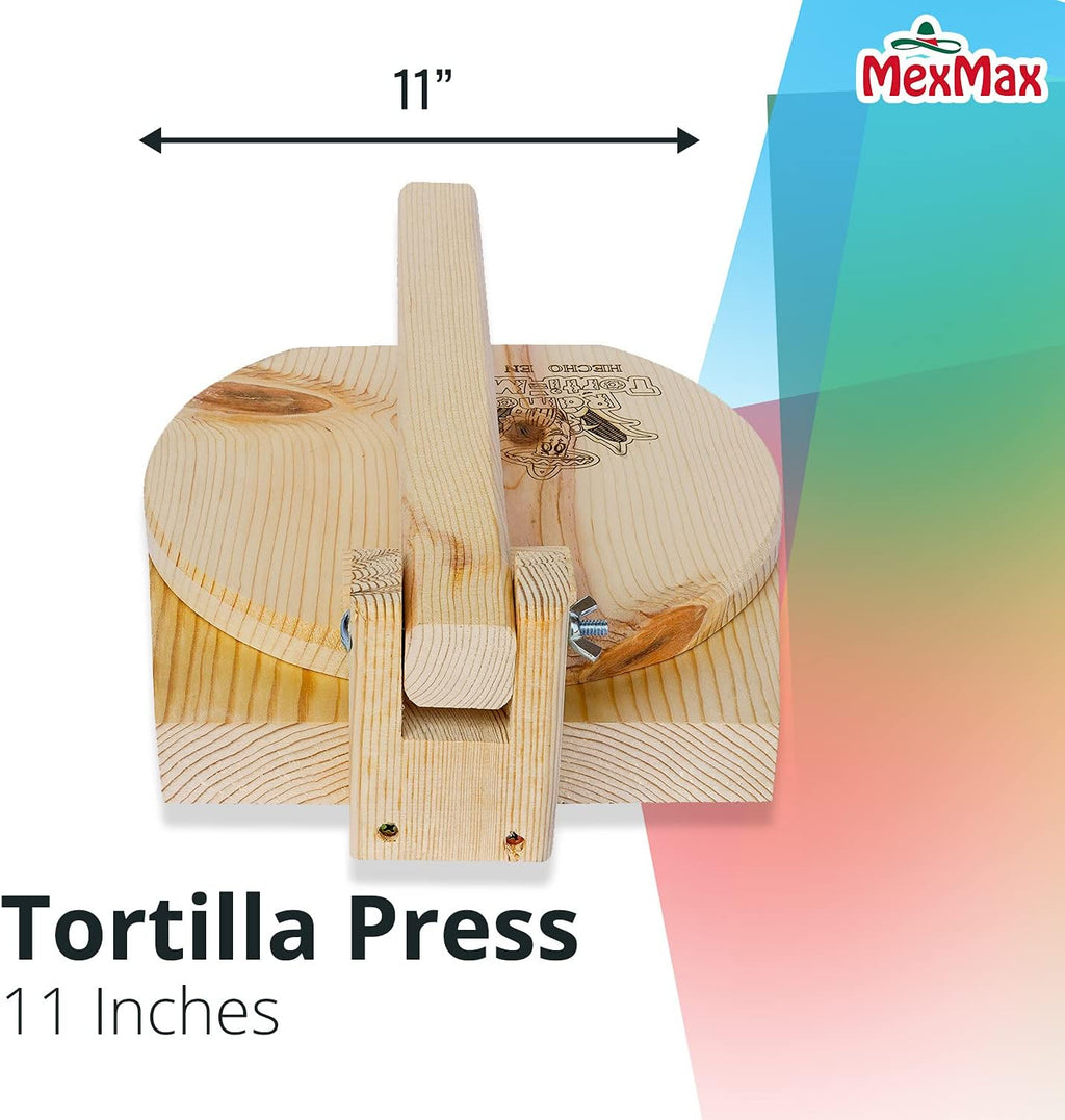9 Inch Wooden Tortilla Presser F447896