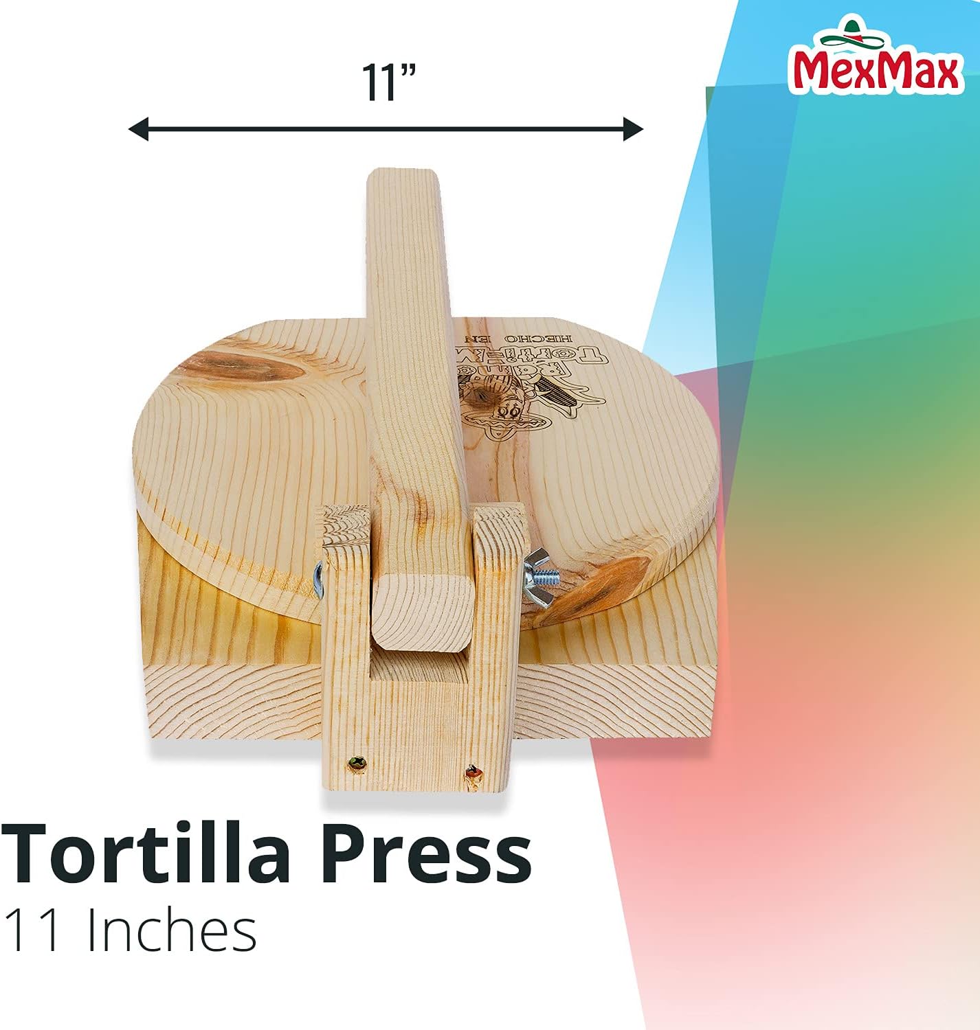 9 Inch Wooden Tortilla Presser F447896