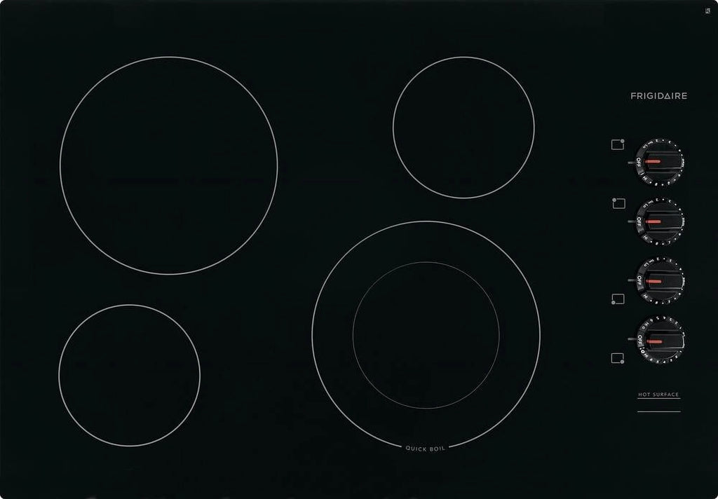 Black 30" Electric Cooktop with 4 Element Burners Ceramic Glass Surface G8776