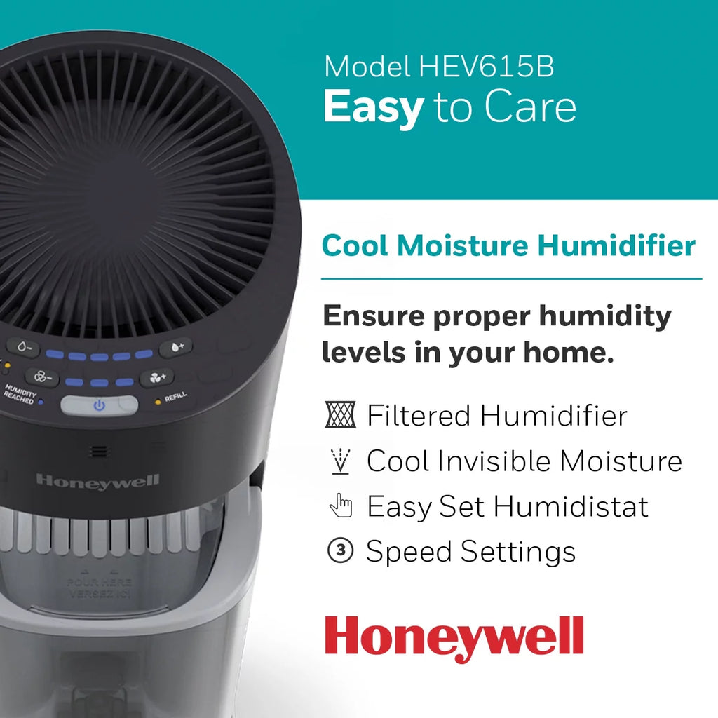 Black 1.7 gal Tower Humidifier J515