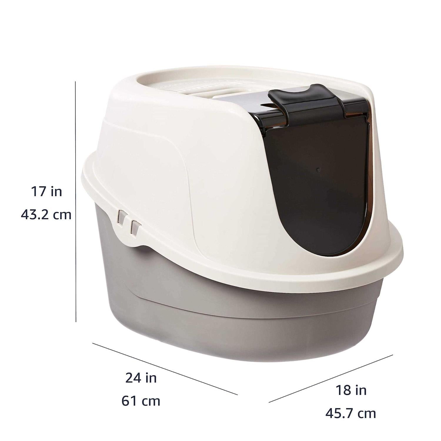 No-Mess Hooded Cat Litter Box I932279
