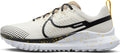 Pale Ivory Khaki White Black Trail Running Shoes Size 8 E9196