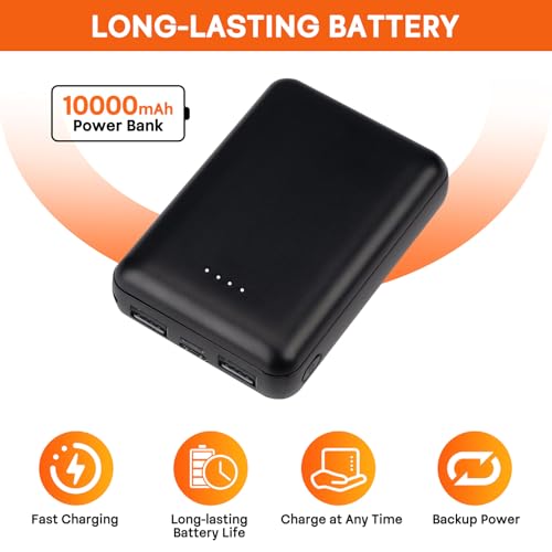 Heated Hand Warmer Pouch with 10000mAh Power Bank, 3 Levels Heating, Waterproof G92692