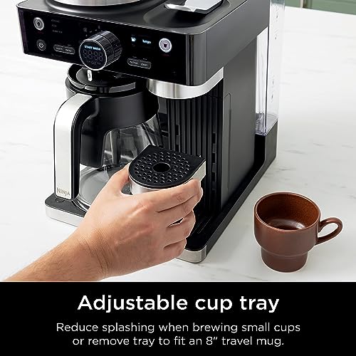 Black Espresso & Coffee Maker with Built-in Frother K7161