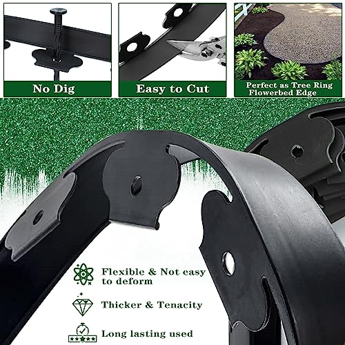 Brown 20Ft Plastic Garden Edging with Ground Stakes R883