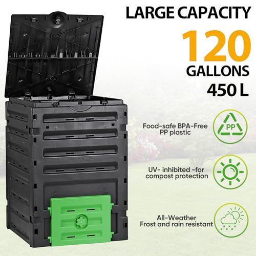 80 Gallon BPA-Free Compost Tumbler L515424
