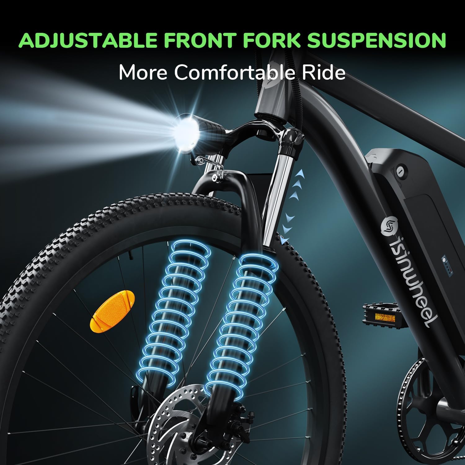 26" Electric Mountain Bike with 500W Brushless Motor and Removable Battery S590287