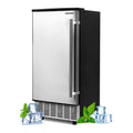 Commercial Ice Maker, Stainless Steel, 80 Lbs/24H H723