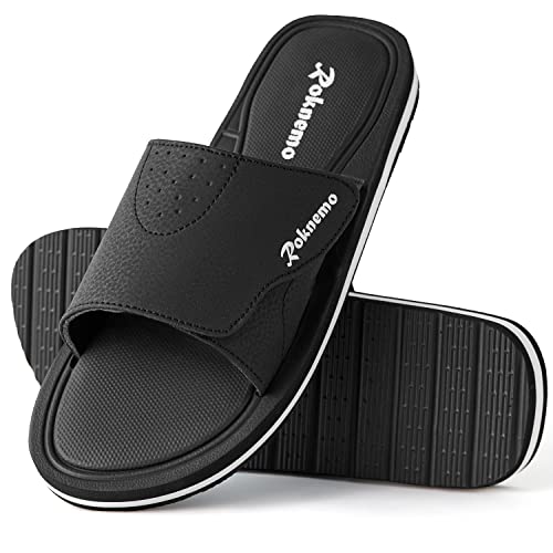 Mens Slide Sandals with Memory Foam L715255