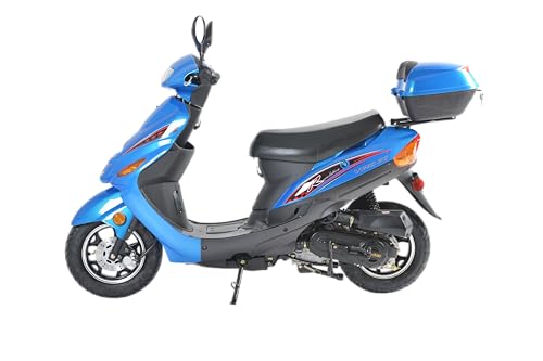 49cc/50cc Gas Street Legal Scooter Moped Sporty Black B452074