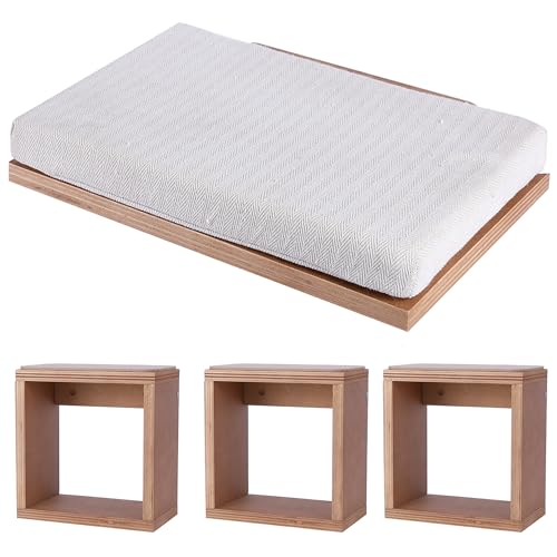 Set of 4 Cat Wall Shelves and Bed X9923
