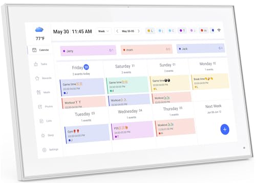 10.1 Inch Smart Digital Calendar Planner & Chore Chart, IPS HD Touchscreen Interactive Display Q64383