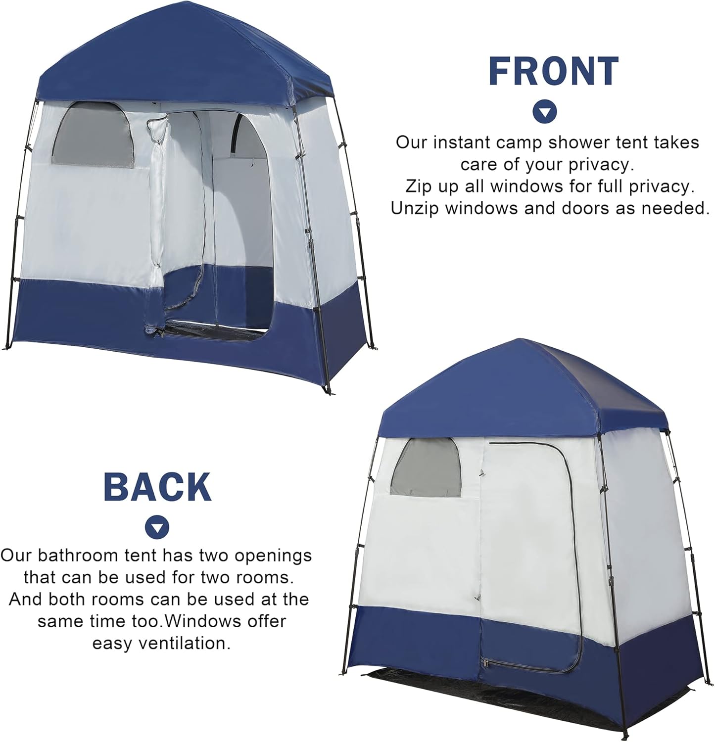Camping Shower Tent with Floor T930942
