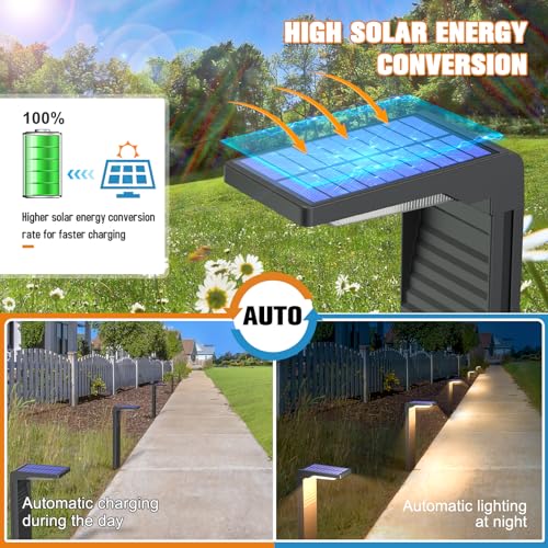 Solar Pathway Lights 4pack, Warm White and Cool White Light A59704